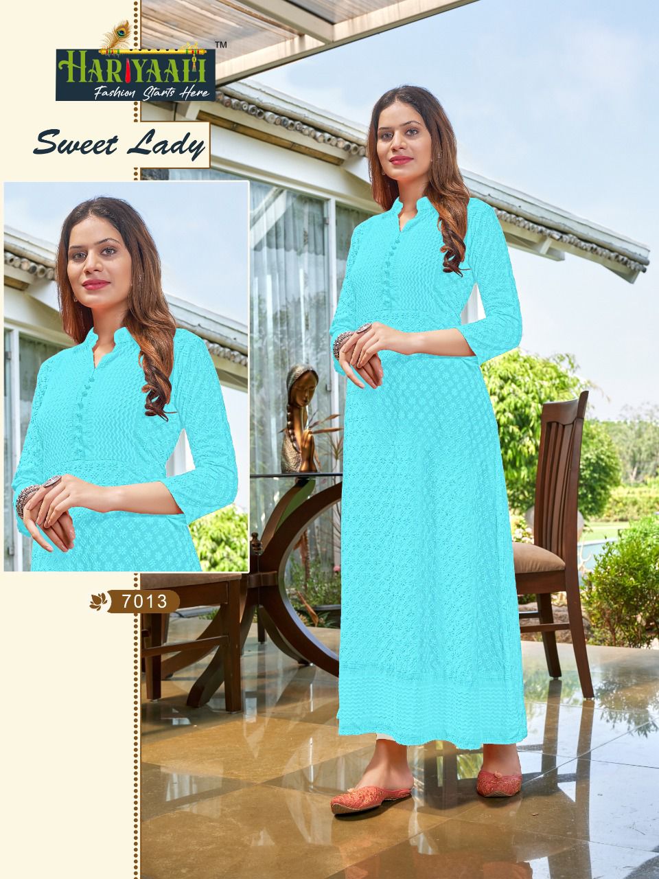 Sweet Lady Heavy Fancy Party Wear Rayon Long Kurti Collection
